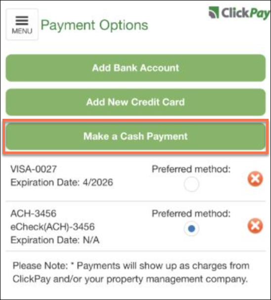 ClickPay: Make A Cash Payment Through ClickPay